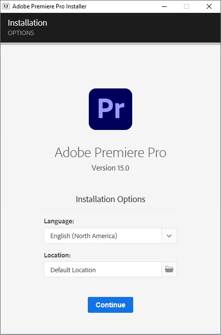 Cài đặt Adobe Premiere 2021