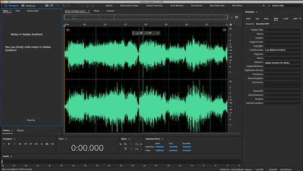 Đôi nét về phần mềm Adobe Audition CC 2019