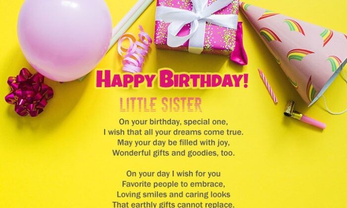Lời chúc sinh nhật cho em gái hay ý nghĩa bá đạo
