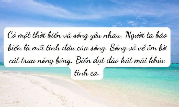 Những stt hay về biển khi đi cùng gia đình và bạn bè