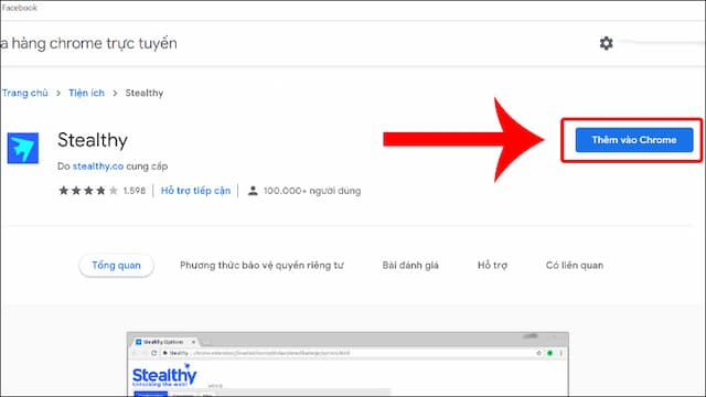 Sử dụng Tiện ích Stealthy