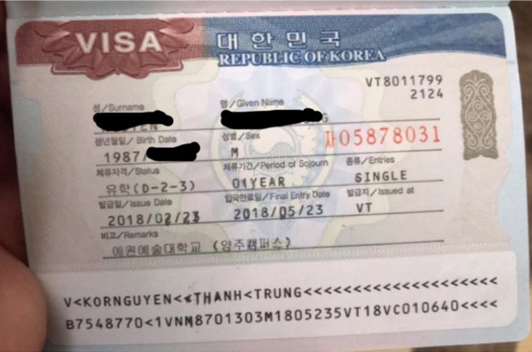 visa D2-3 là visa dành cho những bạn đi du học thạc sĩ Hàn Quốc